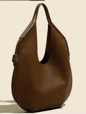 Slouchy Large Capacity Armpit Tote Bag, Women Autumn Winter New Niche Design Shoulder Commuter Oversized Bag, Dark Sweet Cool Biker Chic Personalized, Versatile All Season Women Tote Bag