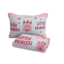LuckBaby Single Bedspread Kit For Boys And Girls, 2 Pieces - Baby Pink - View 4