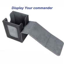 MTG 卡牌盒带指挥官窗口显示，皮革材质，可容纳 100 张双套 TCG 卡 - 彩色 - 查看 7