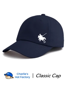 1 pezzo Berretto da baseball con stampa cavaliere, classico e casual, stile vintage morbido, fascia antisudore, regolabile, leggero, protezione solare, versatile, cappello di papà vintage, adatto per sport all'aperto, uso quotidiano, feste, vacanze, regalo perfetto per famiglia e amici