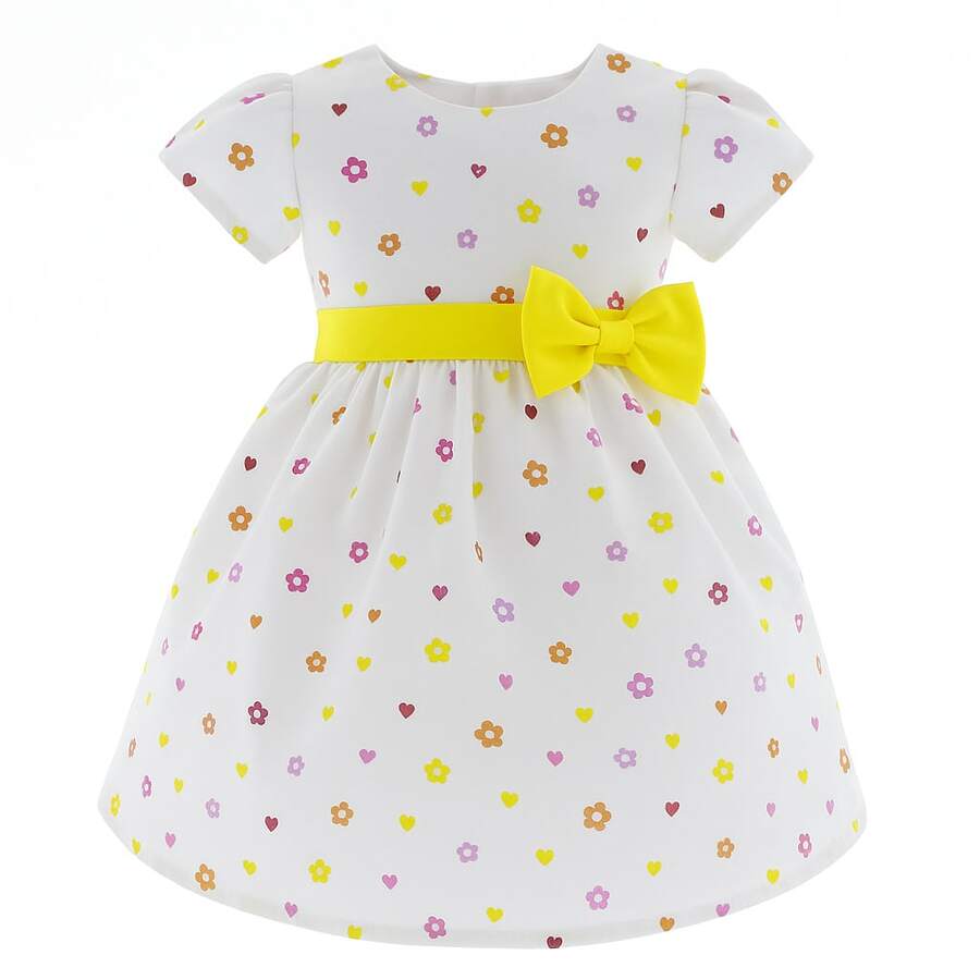 Vestido para Niña Blanco 3402 Tallas 0 a 5 Años - Blanco - Ver 1