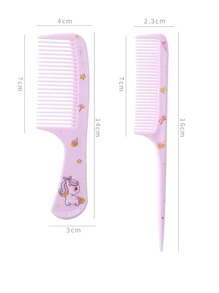 5pcs/Children's Cartoon Stickers, 200ml High Pressure Continuous Spray Bottle, Superfine Fog Hair Care Bottle, Makeup Watering Spray Bottle, Hollow Out Wet And Dry Dual-Use Shell, Fluffy Comb, High Beauty Value, Long Handle Ribs Comb, Hairdressing Comb, Massage Comb, Anti-Static Hair Combs For Girls And Children, Household Tight Teeth Hairdressing Combs, Secret Daily Gifts, Birthday Gifts, Graduation Gifts For Children