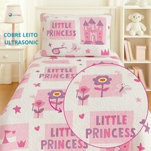 LuckBaby Single Bedspread Kit For Boys And Girls, 2 Pieces - Baby Pink - View 3