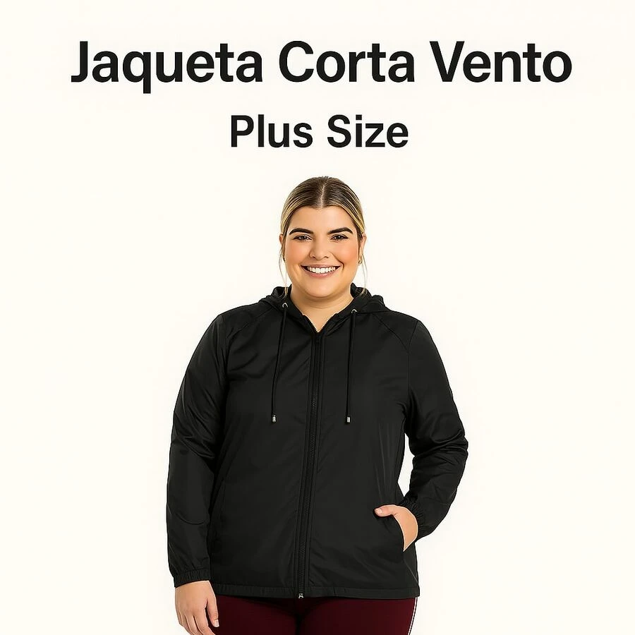 Plus Size Plush Bouclê Jacket G1 To G6 Front Zipper Soft Touch Sophisticated Style Comfort Cold Winter Cozy - 黑色 - 查看 1
