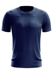 Kit 4 Men's Dry Fit T-Shirts Polyester Premium Mesh UV Protection Running Training - 藍色 - 查看 4