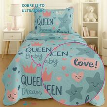 LuckBaby Single Bedspread Kit For Boys And Girls, 2 Pieces - Baby Blue - View 6