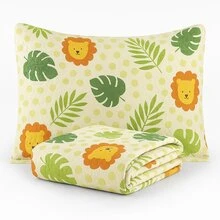 LuckBaby Single Bedspread Kit For Boys And Girls, 2 Pieces - Multicolor - View 2
