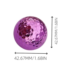 1/3/6/9 balles de golf électroplaquées personnalisées (or, argent, violet, bleu), personnalisation de votre initiale et de votre nom, haute visibilité, équipement de golf durable et précis, structure à double couche de haute qualité, améliore la distance et la précision, idéal pour la pratique et la compétition, cadeau de golf parfait, convient pour la pratique et la compétition