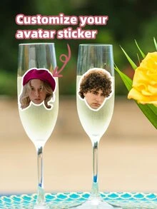 1pc Custom Face Sticker, Stickers From Your Photo Portrait,Graduate Stickers,Waterproof Stickers,PVC Stickers,Cup Decoration Stickers, Self-Adhesive Stickers, Decorations, Meaningful Gifts, Commemorative Gifts,For Her Friends, Son, Daughter, School Students, Workers, Kids School, Home, Office,Graduate,Art Activities For Children,Office Decor - Multicolor - View 13