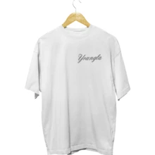 Playera Camiseta Young LA LL Unicornio Gym Oversize Unisex - Blanco - Ver 4