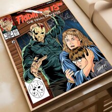 WB 1/10PCS Friday The 13th Horror Films Poster Wall Art Home Decor Room Decor Digital Painting Living Room Restaurant Kitchen Art - Frameless