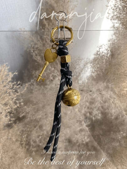 Decoração requintada de bolsa de sino de corda trançada faça você mesmo, decoração criativa de chave de sino, decoração de chave