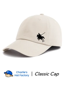 1 pezzo Berretto da baseball con stampa cavaliere, classico e casual, stile vintage morbido, fascia antisudore, regolabile, leggero, protezione solare, versatile, cappello di papà vintage, adatto per sport all'aperto, uso quotidiano, feste, vacanze, regalo perfetto per famiglia e amici