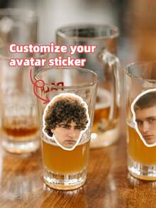 1pc Custom Face Sticker, Stickers From Your Photo Portrait,Graduate Stickers,Waterproof Stickers,PVC Stickers,Cup Decoration Stickers, Self-Adhesive Stickers, Decorations, Meaningful Gifts, Commemorative Gifts,For Her Friends, Son, Daughter, School Students, Workers, Kids School, Home, Office,Graduate,Art Activities For Children,Office Decor - Multicolor - View 11