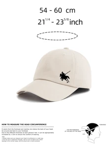 1 pezzo Berretto da baseball con stampa cavaliere, classico e casual, stile vintage morbido, fascia antisudore, regolabile, leggero, protezione solare, versatile, cappello di papà vintage, adatto per sport all'aperto, uso quotidiano, feste, vacanze, regalo perfetto per famiglia e amici