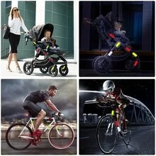 10pcs Universal Reflective Stickers, Cycling Accessories, Reflective All Light Sources Reflective Decorative Stickers