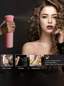 5pcs/Fashion Girl (6.8 Oz/200ml) Continuous Fine Mist Spray Bottle, High-Pressure Continuous Spray Bottle, Ultra-Fine Mist Conditioner Bottle, Makeup Water Spray Bottle, Square Transparent Cartoon Children's Comb, Smooth Comb, Household Hair Care Comb, Scalp Massage Comb ,Hair Accessoires