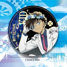 2025 年全新动漫柯南、乱、爱、元太浮雕反光徽章，激光技术，收藏别针 - 生日礼物、节日礼物、毕业礼物、收藏家礼物、粉丝礼物 - 彩色 - 查看 3