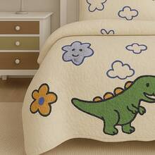 LuckBaby Single Bedspread Kit For Boys And Girls, 2 Pieces - Beige - View 6