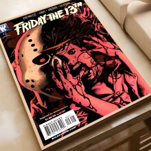 WB 1/10PCS Friday The 13th Horror Films Poster Wall Art Home Decor Room Decor Digital Painting Living Room Restaurant Kitchen Art - Frameless