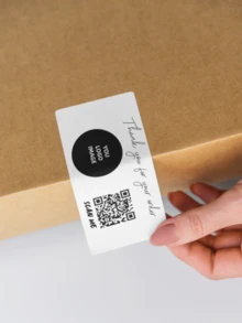 1/4/10/40/100pcs Personalized Labels - Customized Logo And QR Code Stickers, PVC Stickers, Colorful Customization, Personalized, Unique Ideal Gift, - With Any Design Image Logo Text, Suitable For Workers, Pets, Home, Office, Graphic Printing, Home Life, Christmas Home Atmosphere, Tea Room, Home, Garden, Office - Multicolor - View 4