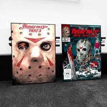 WB 1/10PCS Friday The 13th Horror Films Poster Wall Art Home Decor Room Decor Digital Painting Living Room Restaurant Kitchen Art - Frameless