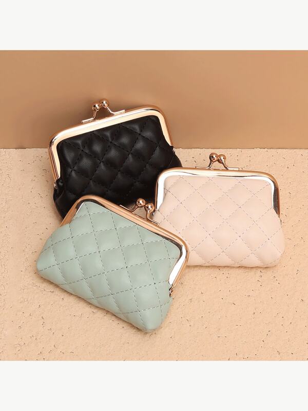 New Women's Purse Wallet; Small Women's PU Coin Purse Key Card Bag Clip Bag. Wallet Coin Wallet Mini Wallet