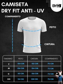 Kit 4 Men's Dry Fit T-Shirts Polyester Premium Mesh UV Protection Running Training - 藍色 - 查看 6