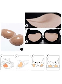 1 Paio o 5 Paia Di Cuscinetti Adesivi In Gel Di Silicone Per Reggiseni Da Donna, Costumi Da Bagno, Bikini, Reggiseni Sportivi, Cuscinetti Impermeabili Monouso Per Aumentare La Taglia Del Seno