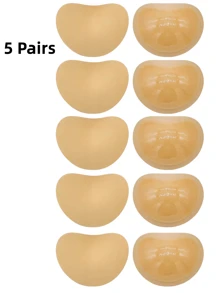 1 Paio o 5 Paia Di Cuscinetti Adesivi In Gel Di Silicone Per Reggiseni Da Donna, Costumi Da Bagno, Bikini, Reggiseni Sportivi, Cuscinetti Impermeabili Monouso Per Aumentare La Taglia Del Seno