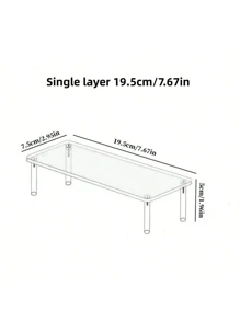 1pc Acrylic Jewelry Display Stand, 1/2/3/4 Tier Jewelry Display Rack, Cosmetics & Perfume Display Shelf, Antique Jewelry Display Stand, Used For Displaying Accessories, Jewelry, Perfume, Makeup And More