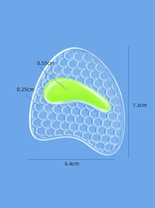 1 Pair GEL Honeycomb Forefoot Cushion Pads For High Heels, Soft Shock-Absorbing Particles Textured Anti-Slip Insoles, Shock-Absorbing Forefoot Pad,Comfortable Slip-Resistant