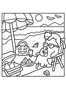 1pc Spaoky Summer :Easy 42 Page Coloring Book For Adults And Teens, Colouring Book Super Cute Designs Of Cozy, Hygge Spaces For Relaxation (Cozy Spaces Coloring) .Back To School A Relaxing Gift For Friends, Couples, And Family