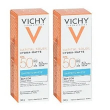 L'Oreal Kit 2un  Capital Soleil Hydra-Matte Protetor Solar Facial FPS50 30g - Branco - Visão 1