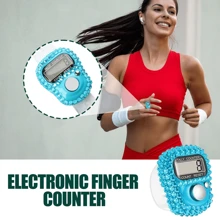 Electronic Finger Counter,LCD Electronic Digital Display,Hand Tally Clicker Counter,Resettable Hand Tally,Manual Lap Record Ring,Number Tracking Ring