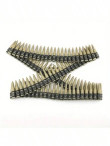 1pc Prop Plastic Bullet Necklace - Party Costume Accessory, Cosplay Prop, Festival Gift, Birthday Gift, April Fool's Day Gift, Easter Gift, Toy - Multicolor - View 3