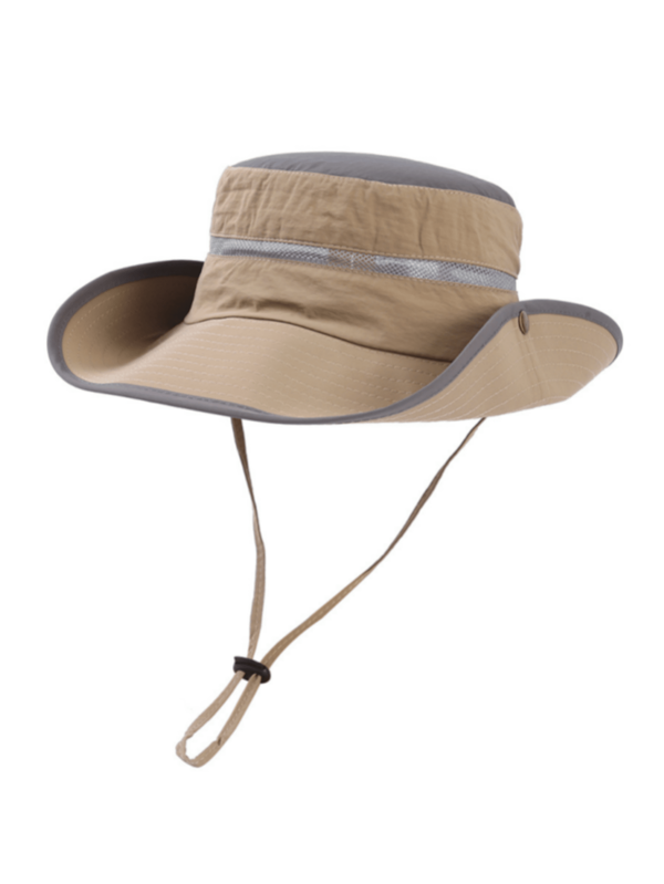 1pc Men's Breathable Sun Protection Bucket Hat, Foldable Fishing Cap For Hiking & Outdoor Activities In Summer, Unisex Accessories