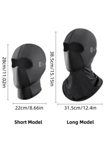 1pc Outdoor Cycling Sun Protection Face Mask, Ice Silk Stretch UV-Blocking Motorcycle Head Cover, Suitable For Outdoor Riding