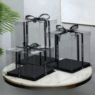 1 件派对/节日礼品盒，1 层、2 层或 3 层珠宝收纳展示盒