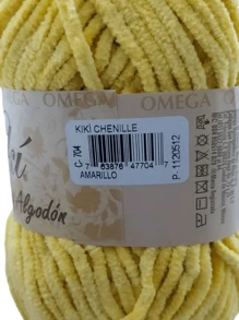 CHENILLE 100% ALGODON "KIKI" MADEJA DE 100 GRS