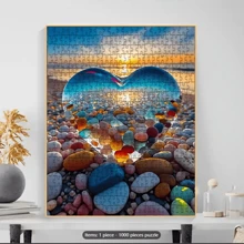1000pcs Creative Adult Puzzle Set, High-Quality Seamless DIY Jigsaw Puzzle, Interesting Family Challenge Without Frame, Suitable For Birthday Gift, Easter Gift, Home Decor, Great For Home, Living Room, Office Decoration