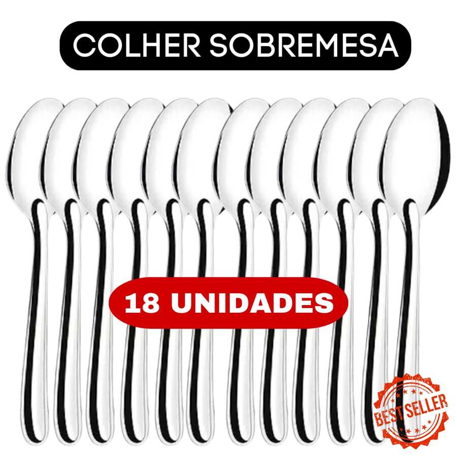 Stainless Steel Coffee Tea Dessert Spoon - 18個 - 查看 1