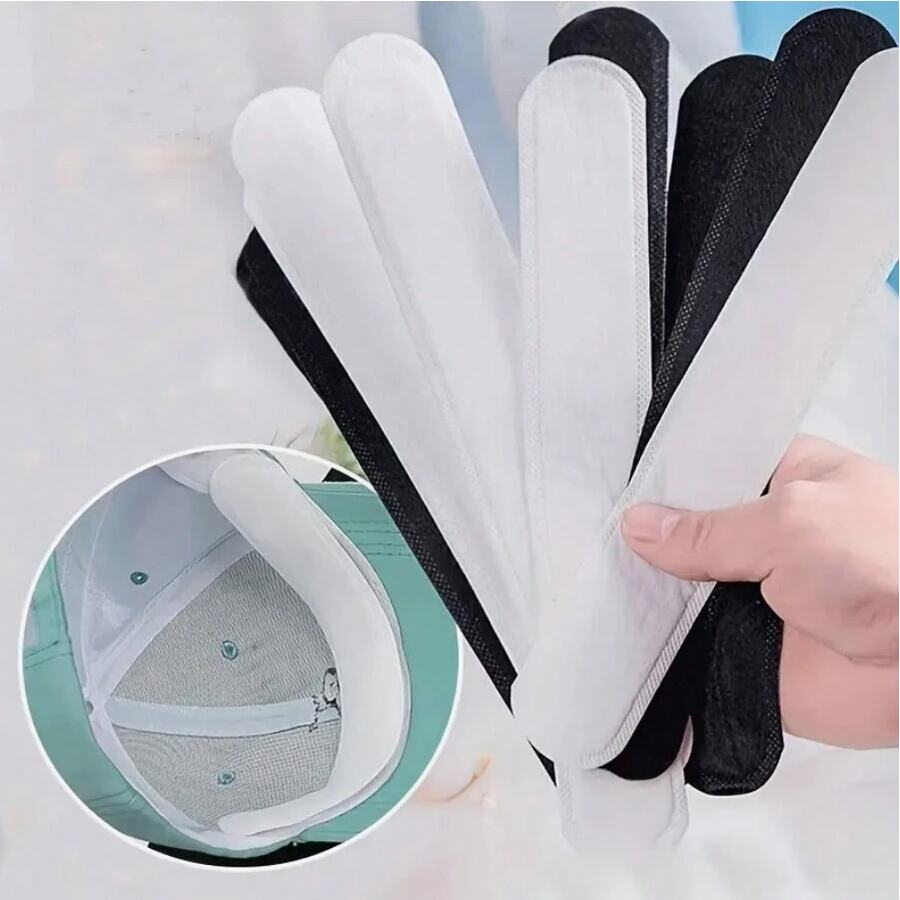 5/10pcs Hat Sweat Sticker, Hat Cap Absorbent Sweat Pad, Sweat Liner Shirt Collar Pads, Hat Reducing Sweat Tape, Hat Liner Cap Protection, Collar Protector, 5pcs Sweat-Absorbing Hat Stickers - Anti-Sweat, Anti-Dirty, Breathable, Disposable Pads For Comfortable Hat Wearing - Non-Woven Material For Easy Use Summer Cooling,Beach,Travel - one-size - View 1