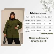 Plus Size Coats - Verde militar - Ver 5