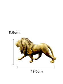 Large Lion Resin Ornament 22cm - 棕色 - 查看 5