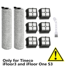 Kit de repuesto de cepillo rodillo y filtro compatible con Tineco IFloor 3, Floor One S3 aspiradora inalámbrica de limpieza en seco y húmedo, accesorios y piezas de repuesto - Tineco iFloor 1.0 - Ver 9
