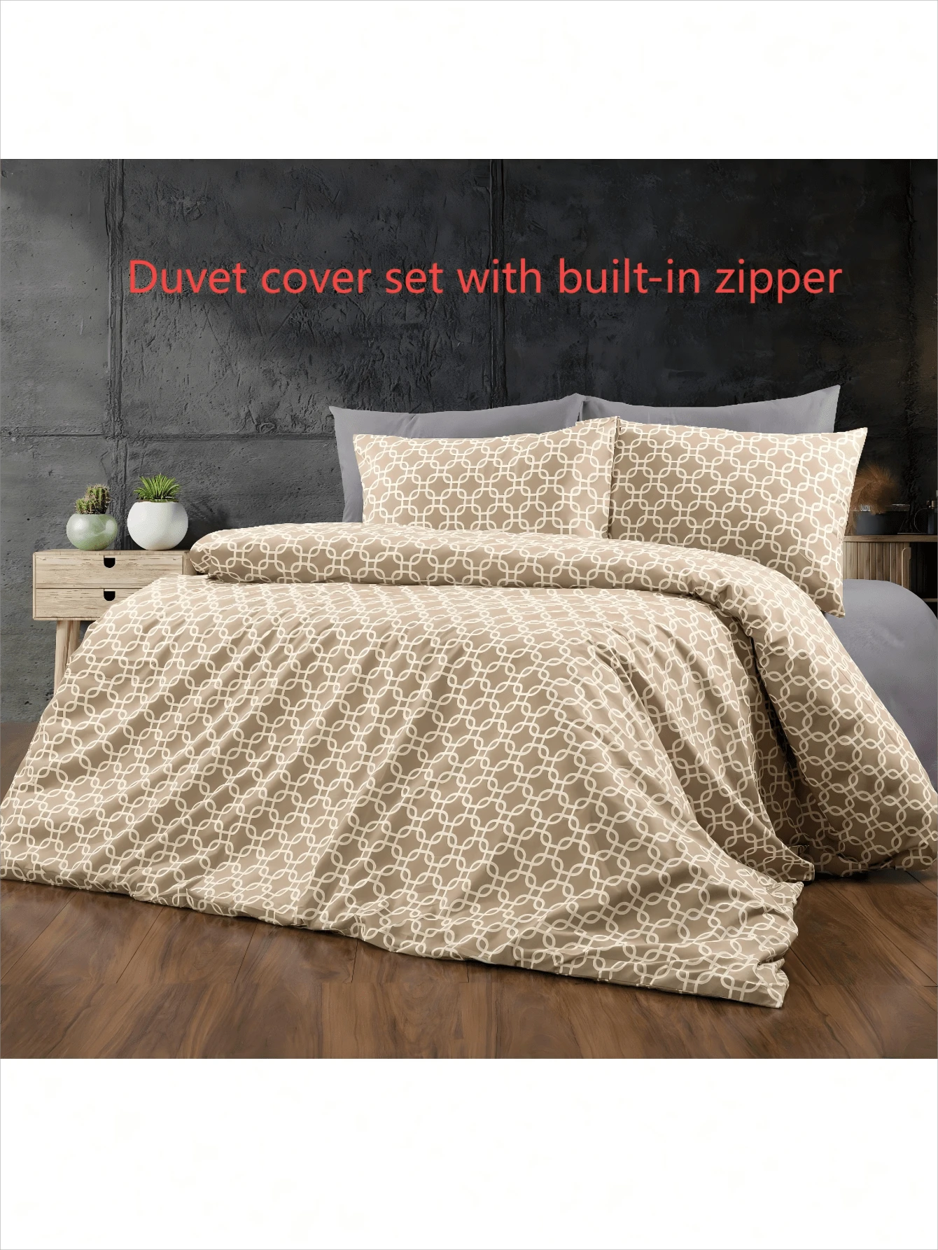 3 Pcs Duvet Cover Set | Sophisticated And Relaxing | 1 Pc Duvet Cover 135*200cm 200*200cm 220*240cm, 2Pcs Pillowcaswe 50*70cm - Yellow - View 1