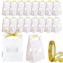 12/24pack 11oz Mugs Blanks Gift Boxes With 1 Roll Of Satin Ribbon, Blank Coffee Mug Gift Boxes With Golden Ribbon For Parties, Birthday, Wedding Gifts