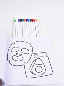 1pc Glow Cosmetics :Easy 52pagaColoring Book For Adults And Teens, Colouring Book Super Cute Designs Of Cozy, Hygge Spaces For Relaxation (Cozy Spaces Coloring) .Adult Stress Relieving Coloring Book With The Theme Of Stress Relieving Coloring Book