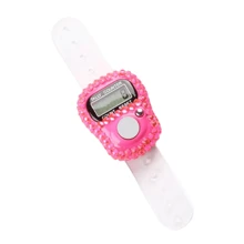 Electronic Finger Counter,LCD Electronic Digital Display,Hand Tally Clicker Counter,Resettable Hand Tally,Manual Lap Record Ring,Number Tracking Ring